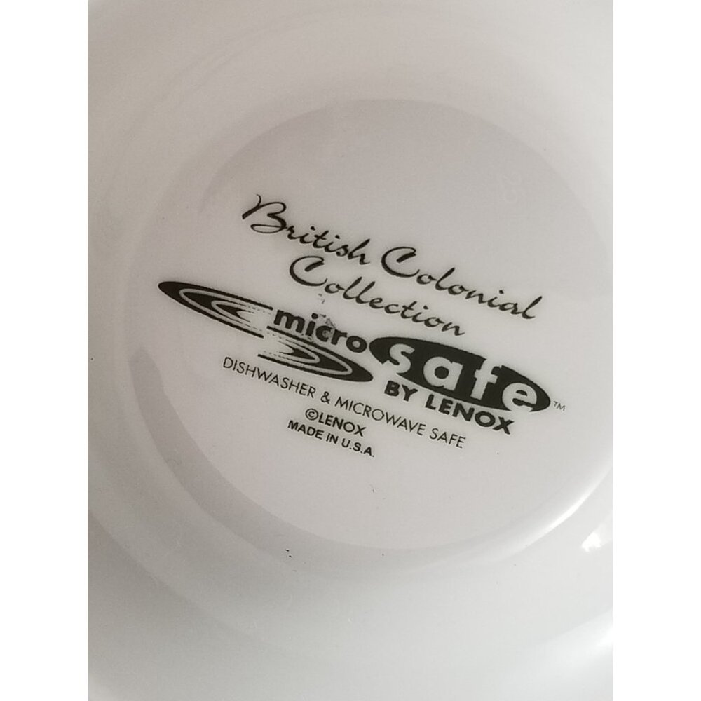 Lenox British Colonial Porcelain Pitcher Creamer Gold Trim Tropical Scene USA - Picture 9 of 11